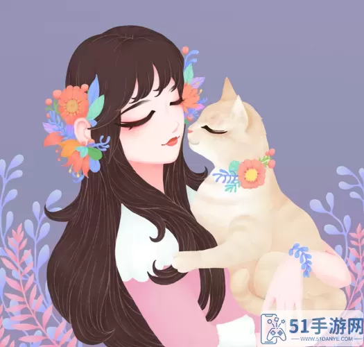 少女与猫咪头像 少女与猫咪——温馨相伴